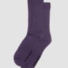 Accessoires Dr. Martens Toutes Les Chaussettes | Chaussettes En Melange Biologique Double Doc Violet Riche — Melange De Coton