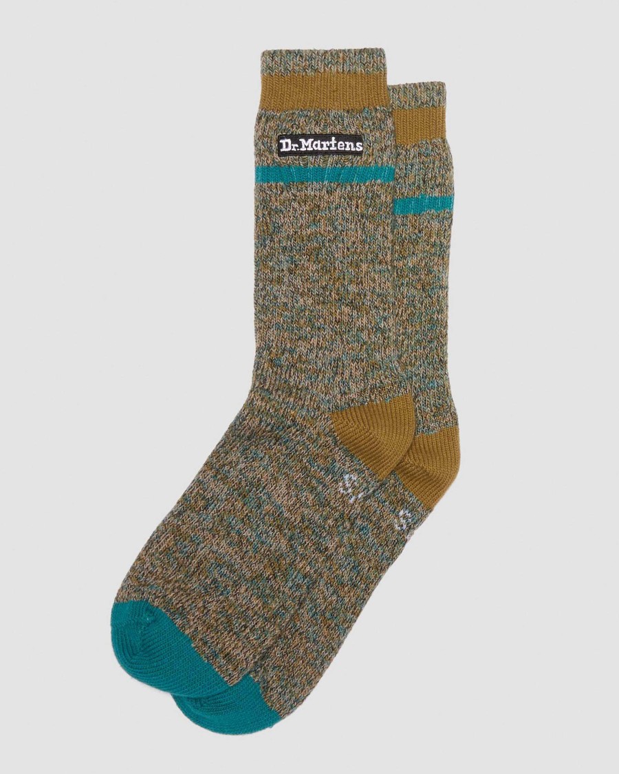 Accessoires Dr. Martens Toutes Les Chaussettes | Chaussettes Chinees En Melange De Coton Biologique Taupe Vintage — Melange De Coton