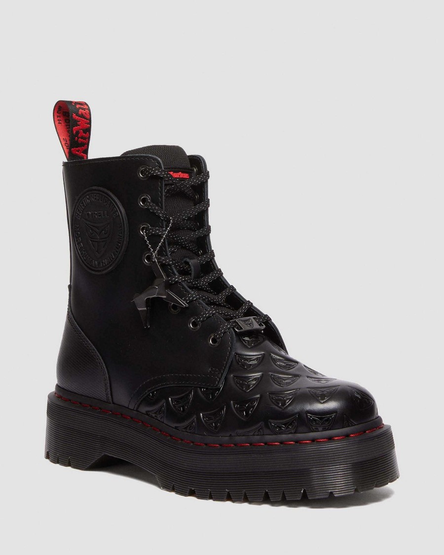 Messieurs Dr. Martens Plateformes | Chapeaux En Cuir Blade Runner De Jadon Noir