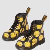 Enfants Dr. Martens Maihars Pour Enfants | Bottes En Cuir 1460 Smiley® Pour Bebe Noir — Hydro