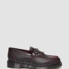 Messieurs Dr. Martens Tous Les Mocassins | Mocassins Kiltie En Cuir Graine Adrian Snaffle Sang De Boeuf