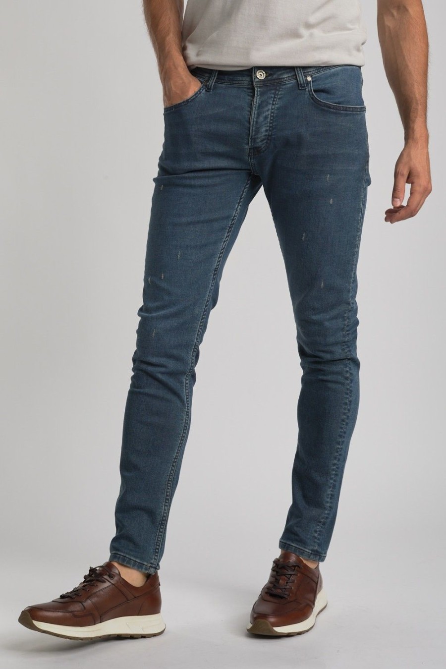 Homme Benson & Cherry Les Bas | Jean Slim Jeflect Blue