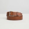 Homme Benson & Cherry Ceinture Homme | Ceinture En Cuir Pique Cidre Camel