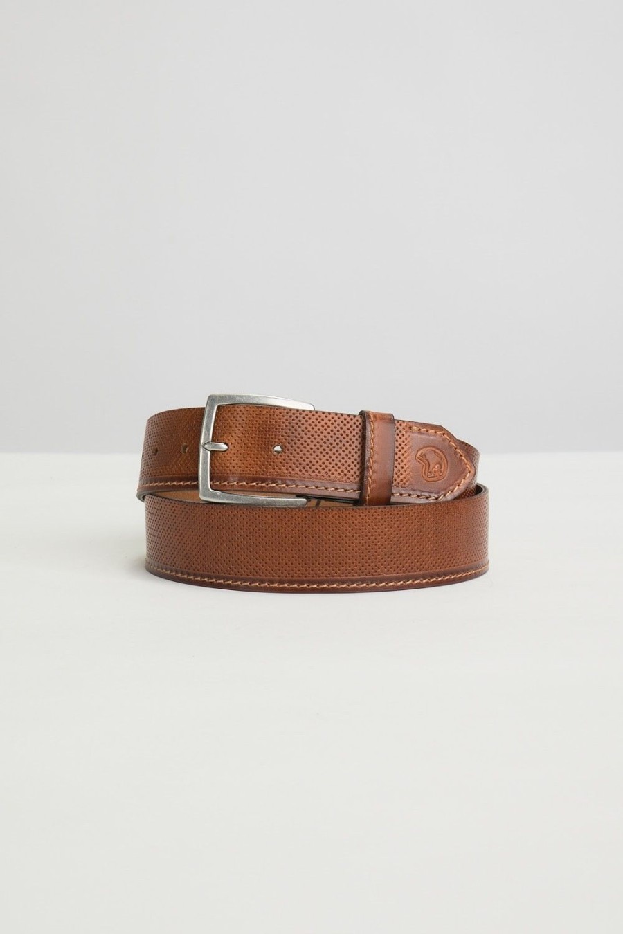 Homme Benson & Cherry Ceinture Homme | Ceinture En Cuir Pique Cidre Camel