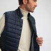 Homme Benson & Cherry Vestes Et Sweaterie Pour Homme | Gilet Sans Manches Matelasse Smart Marine