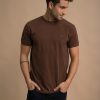 Homme Benson & Cherry T-Shirts Pour Homme | T-Shirt En Jersey Stretch Tutin Choco