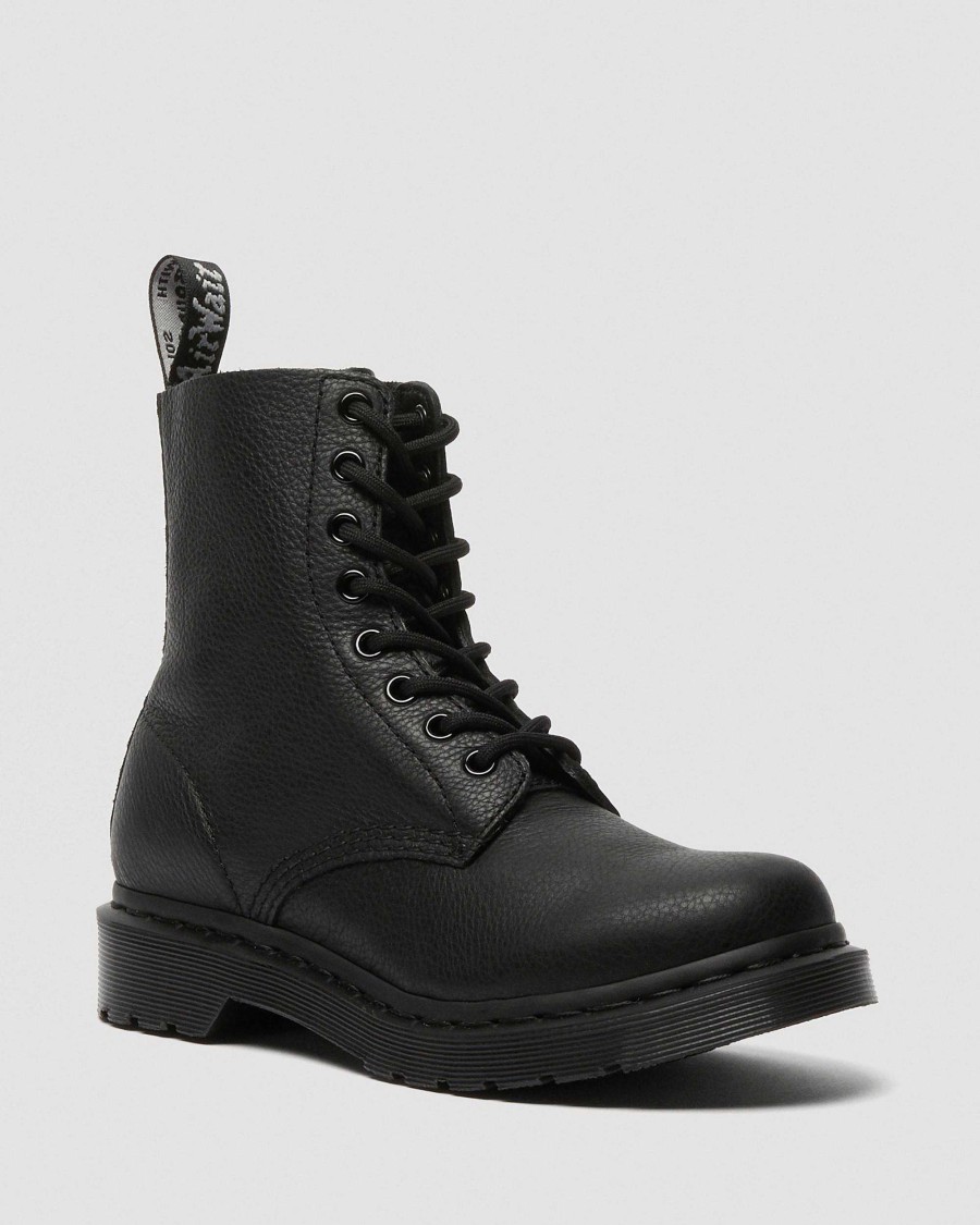 Dames Dr. Martens Tenias | Bottines A Lacets 1460 Pascal Mono Noir — Virginie