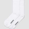 Accessoires Dr. Martens Toutes Les Chaussettes | Chaussettes En Melange Biologique Double Doc Blanc — Melange De Coton