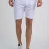 Homme Benson & Cherry Les Bas | Jogg Short En Molleton Technique Biele Blanc