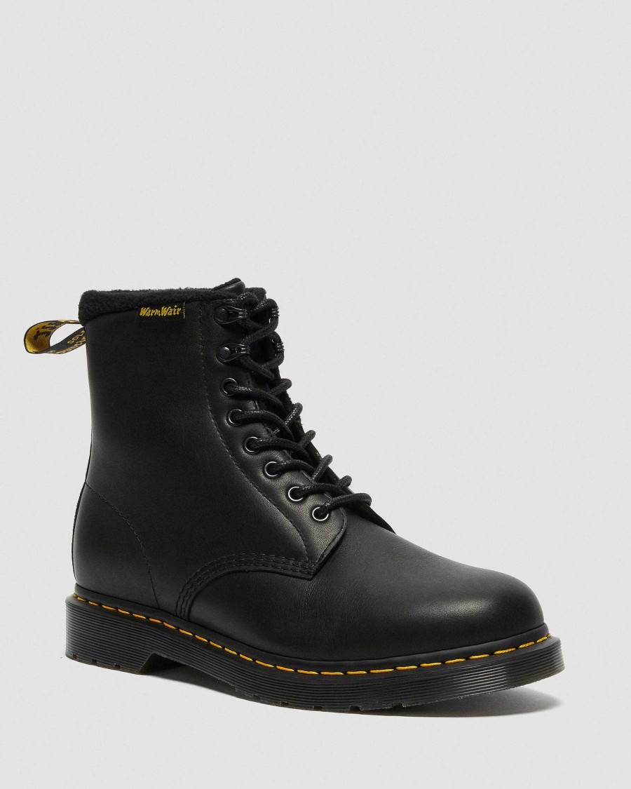 Messieurs Dr. Martens Tenias | 1460 Pascal Warmwair Valor Wp -Peignes En Cuir Noir — Valor Wp