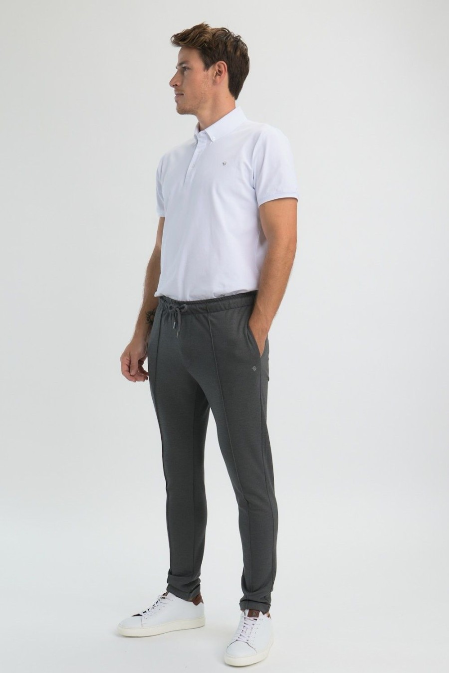 Homme Benson & Cherry Les Bas | Jogger Pant Classique Jolan Anthra