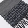 Homme Benson & Cherry Echarpes Et Bonnets Homme | Echarpe Motifs Pied De Poule Koro Gris