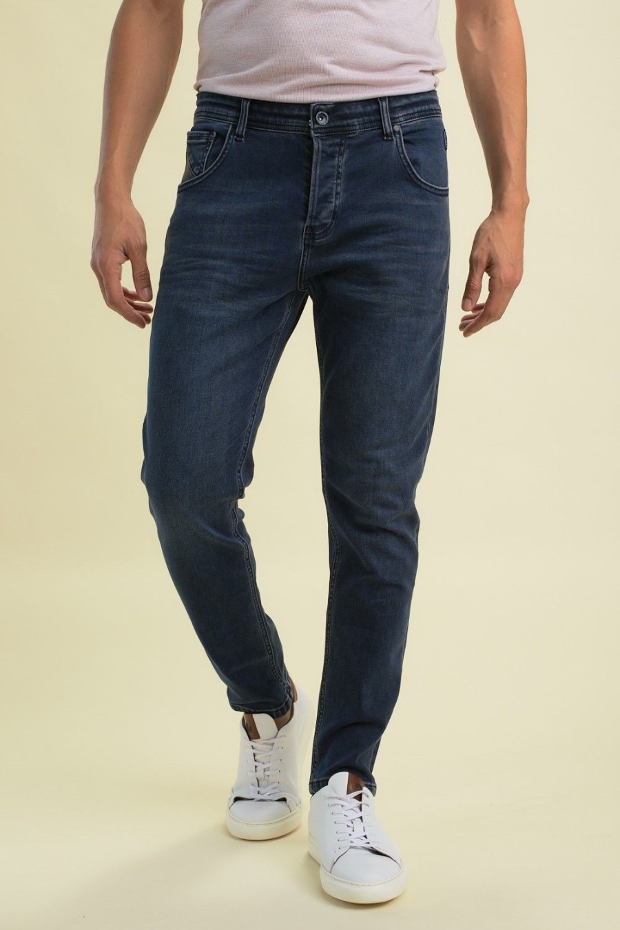 Homme Benson & Cherry Les Bas | Jean Tapered Jarna Bleu-Noir