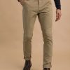 Homme Benson & Cherry Les Bas | Pantalon Chino Effet Peau De Peche Jaxess Beige