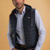 Homme Benson & Cherry Vestes Et Sweaterie Pour Homme | Veste Sans Manche A Capuche Sorayan Marine