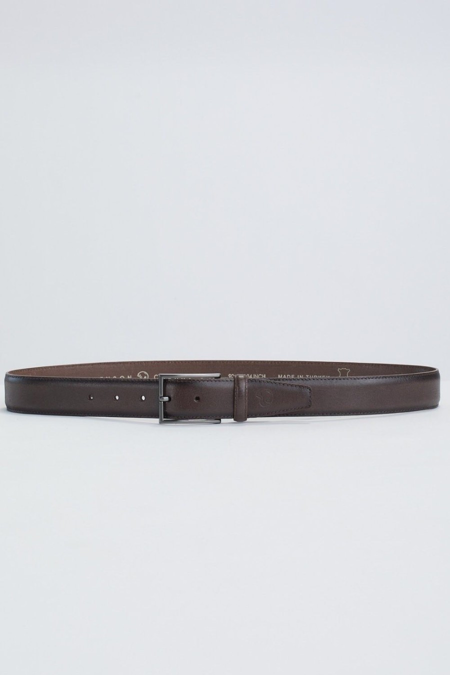 Homme Benson & Cherry Ceinture Homme | Ceinture En Cuir Texture Cinetic Choco