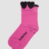 Accessoires Dr. Martens Toutes Les Chaussettes | Chaussettes En Coton Melange Avec Detail Coeur Thrift Pink — Melange De Coton Biologique