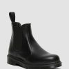 Messieurs Dr. Martens Fourmis D'Hiver | Bottines Chelsea En Cuir Lisse 2976 Mono Noir — Lisse