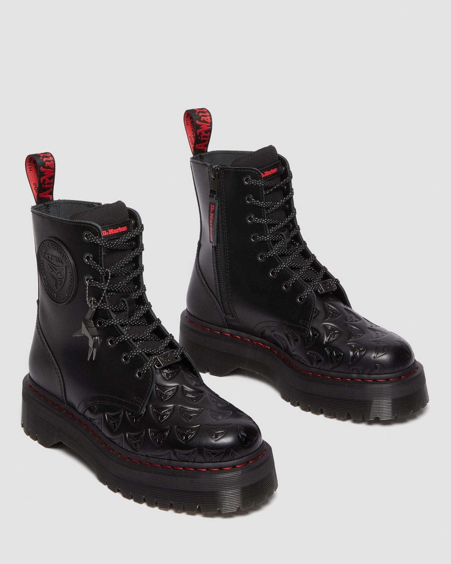 Messieurs Dr. Martens Plateformes | Chapeaux En Cuir Blade Runner De Jadon Noir