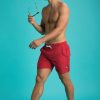 Homme Benson & Cherry Les Bas | Maillot De Bain Homme Uni Paco Rouge