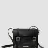 Accessoires Dr. Martens Sacs En Cuir | Sac En Cuir Lisse Kiev De 11 Pouces Noir — Kiev Et Lisse