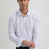 Homme Benson & Cherry Chemises Pour Homme | Chemise He En Pique Oxford Lasoline Blanc