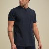 Homme Benson & Cherry T-Shirts Pour Homme | T-Shirt Manches Courtes Jersey Jacquard Teml Marine