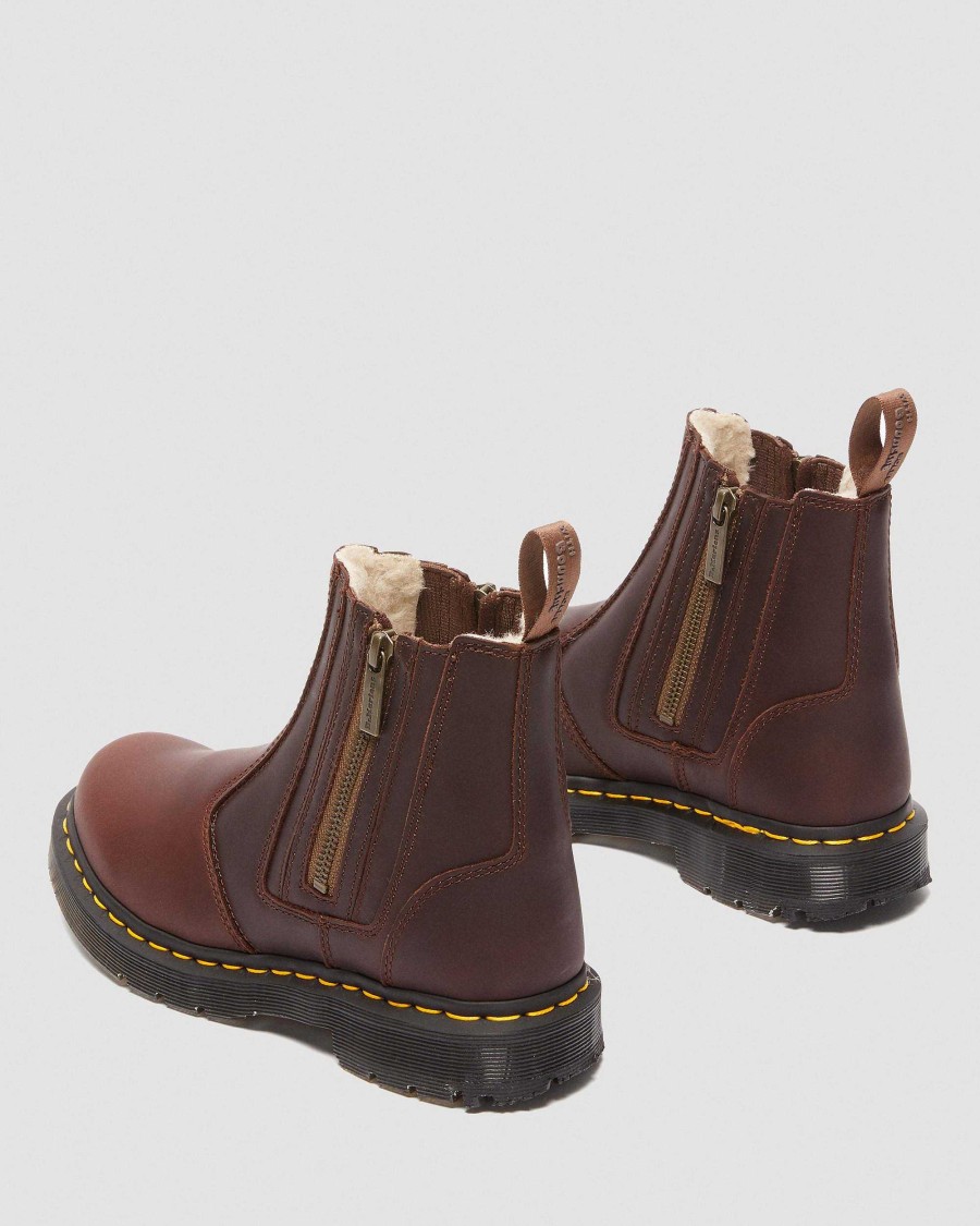 Dames Dr. Martens Bottines | Bottines Chelsea 2976 Alyson Dm'S Wintergrip Brun — Chasse-Neige