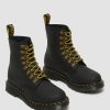 Dames Dr. Martens Fourmis D'Hiver | 1460 Pascal Dm Wintergrip Bottines En Cuir Noir — Chasse-Neige