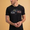 Homme Benson & Cherry T-Shirts Pour Homme | T-Shirt Coton Pique Imprime Youngtimers Thon Noir