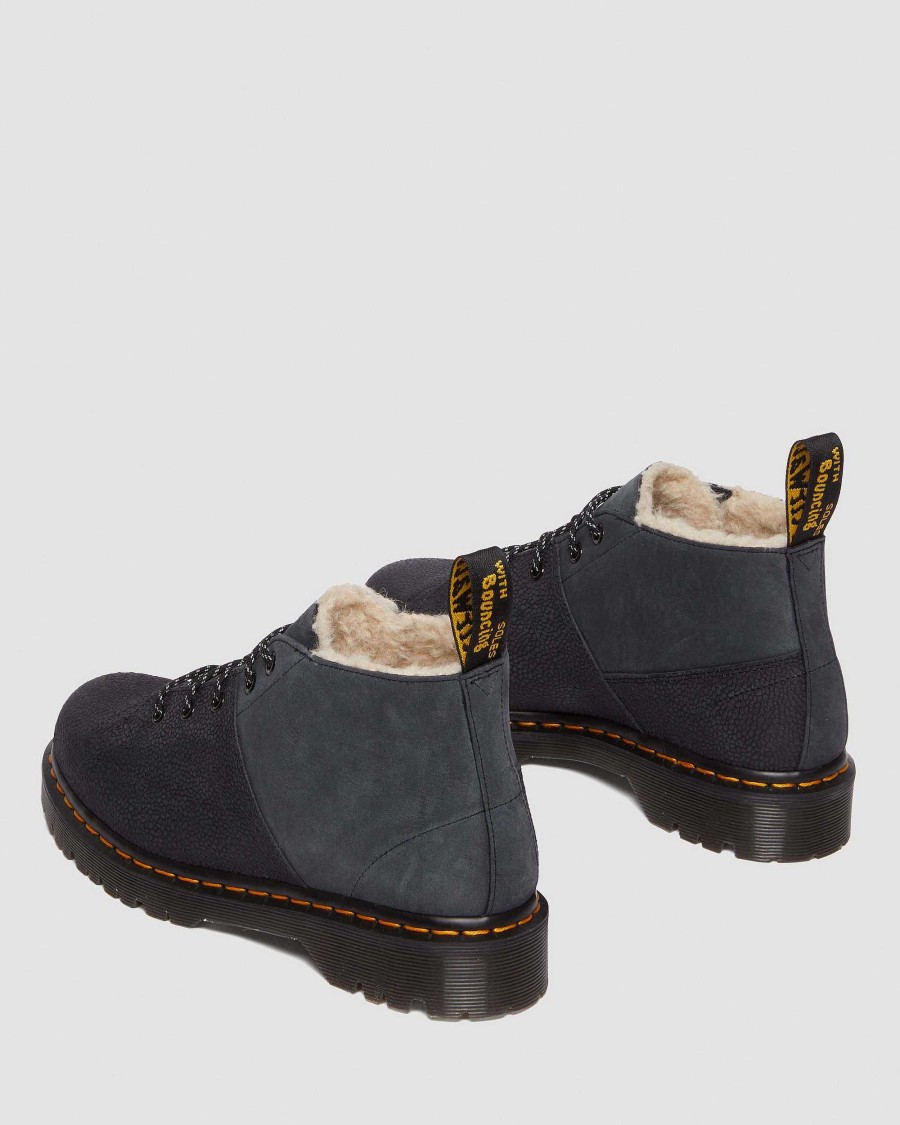 Messieurs Dr. Martens Fourmis D'Hiver | Church Nupuck - Bottines En Cuir Noir