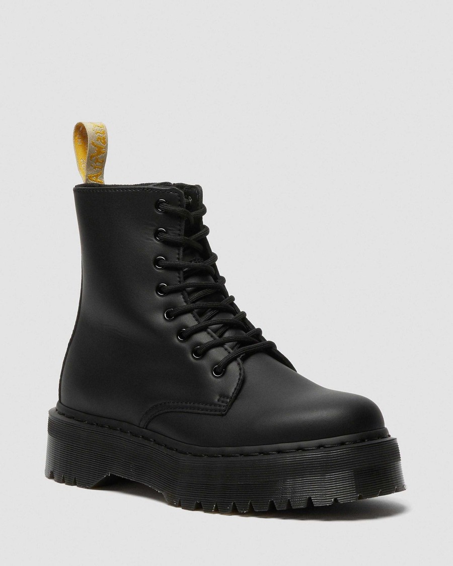 Messieurs Dr. Martens Maiharis Vegetaliens | Bottes A Plateforme Veganes Jadon Ii Mono Noir — Felix Rub Off