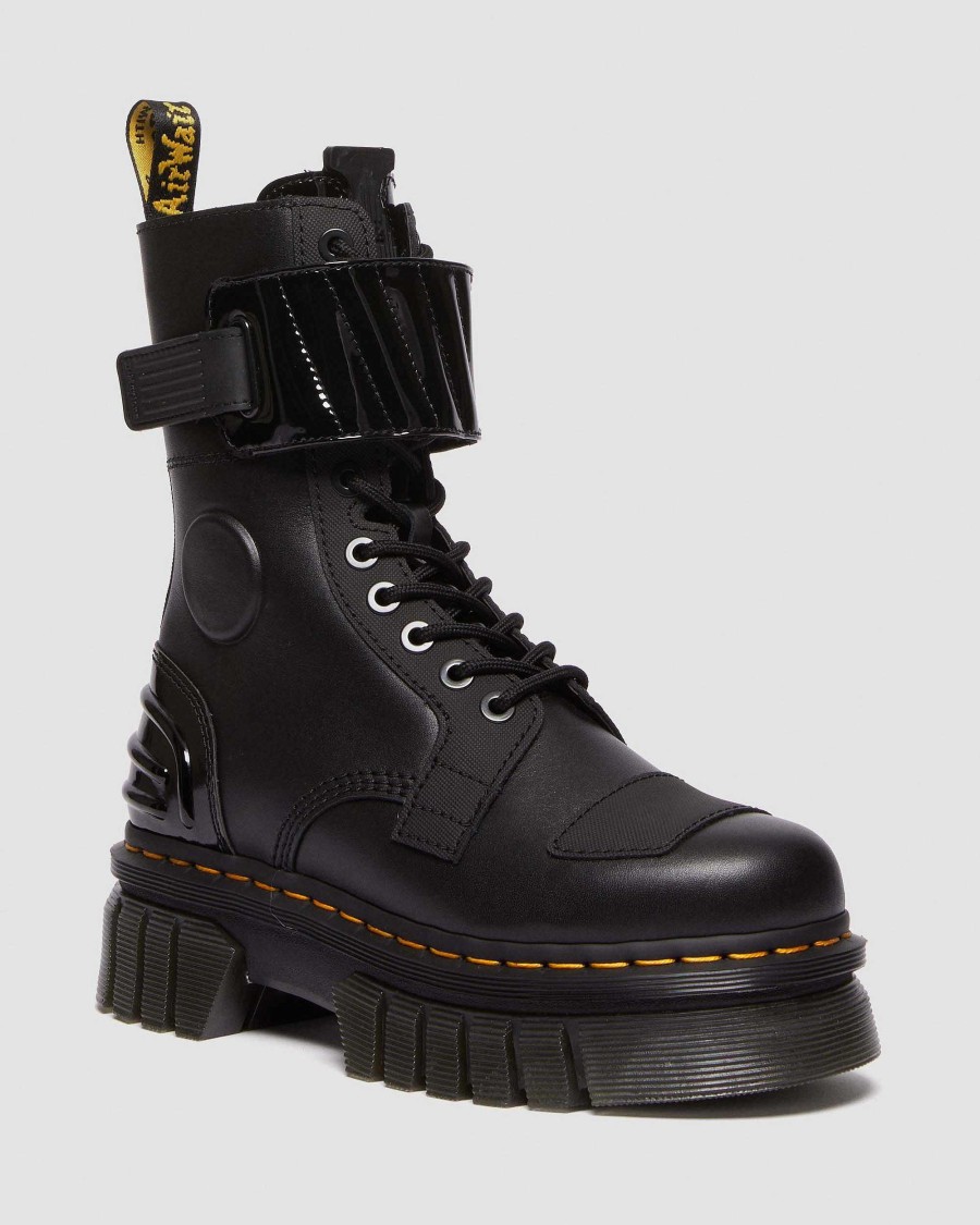 Dames Dr. Martens Tenias | Audrick 10I Plateforme Maihars Noir