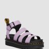 Dames Dr. Martens Sandales A Plateforme | Sandales A Plateforme Et Brides Blaire Pisa En Cuir Lila — Pise