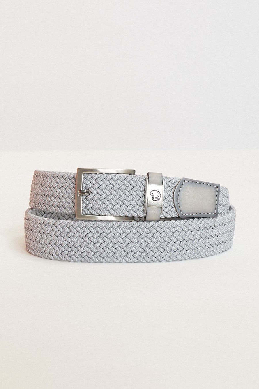 Homme Benson & Cherry Ceinture Homme | Ceinture Tressee Pour Homme Celastique Gris