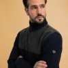 Homme Benson & Cherry Pulls Et Gilets Pour Homme | Pull En Laine Et Maille Texturee Ferugi Marine