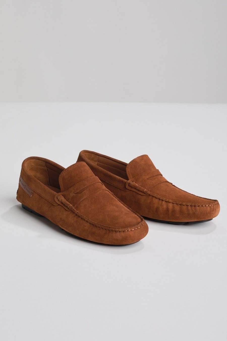 Homme Benson & Cherry | Mocassin En Nubuck Dassin Camel