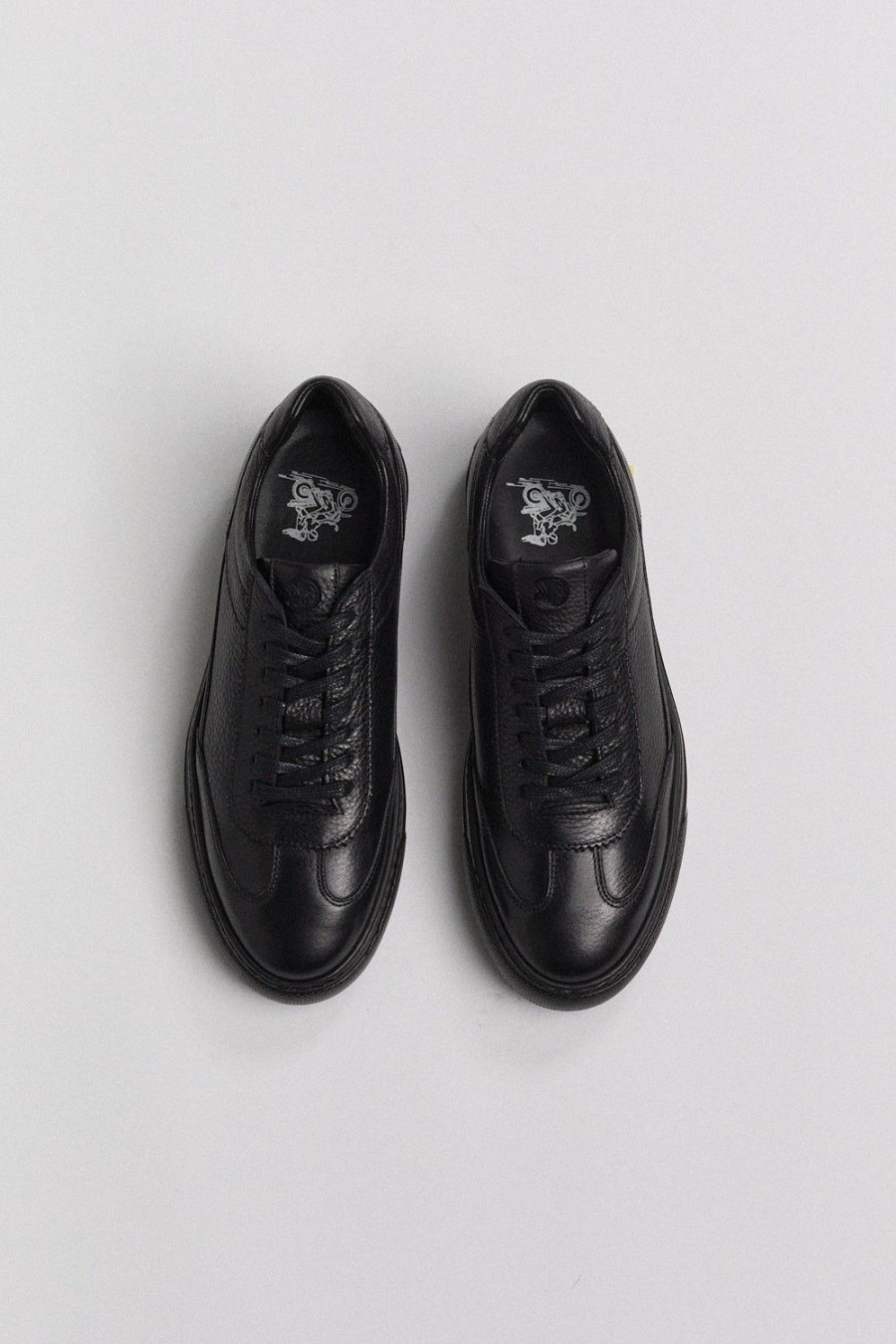 Homme Benson & Cherry | Tennis En Cuir Dyfer Noir