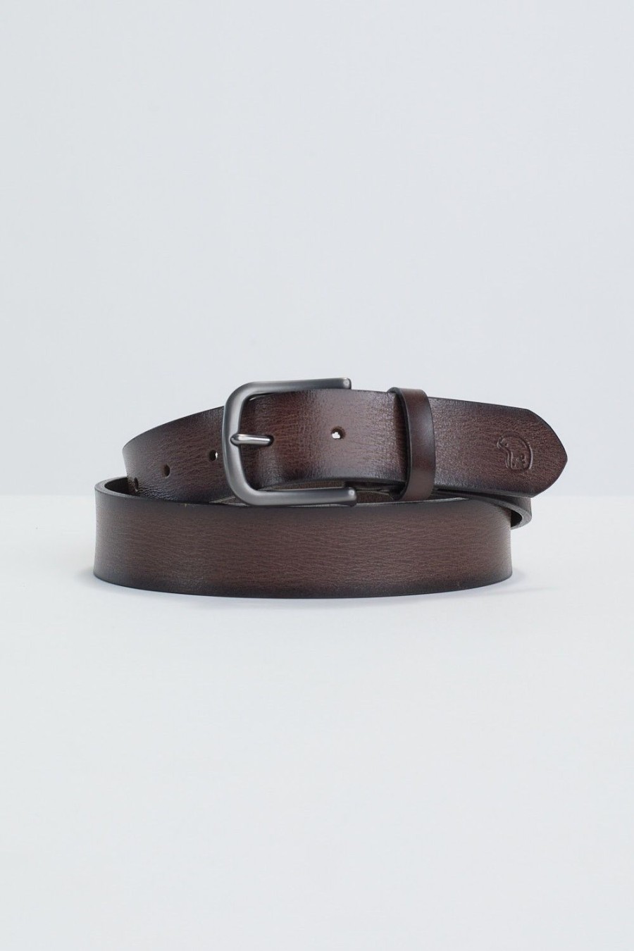 Homme Benson & Cherry Ceinture Homme | Ceinture En Cuir Effet Fripe Climber Choco