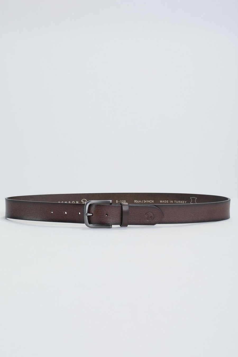 Homme Benson & Cherry Ceinture Homme | Ceinture En Cuir Effet Fripe Climber Choco