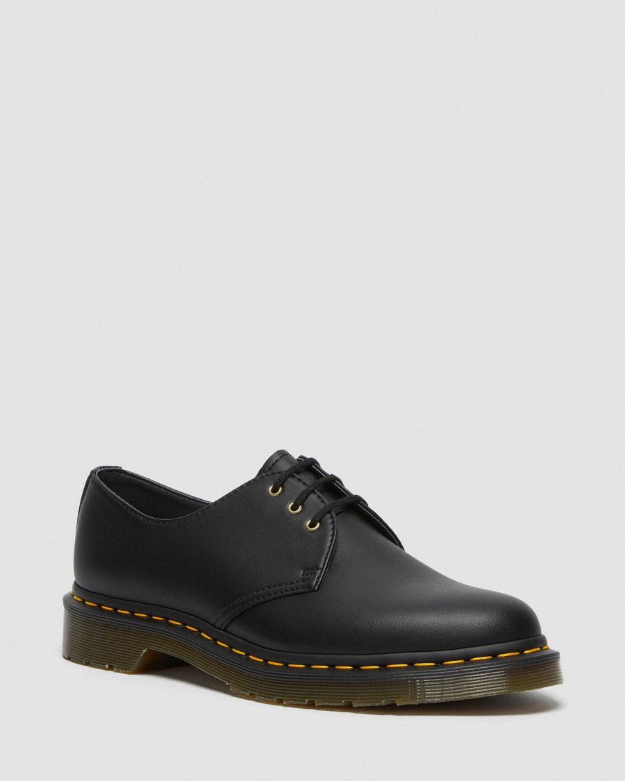 Messieurs Dr. Martens Chaussures Vegetaliennes | 1461 Felix - Chaussures Oxford Vegetaliennes Noir — Felix Rub Off