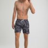 Homme Benson & Cherry Les Bas | Short De Bain Avec Imprimes Moto Pado Anthra