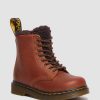 Enfants Dr. Martens Maihars Impermeables | Peignes En Cuir Serena Pour Tout-Petits 1460 Marron Clair — Republic Impermeable