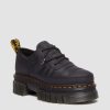 Dames Dr. Martens Chaussures A Semelles Compensees | Chaussures A Plateforme Matelassees Audrick 3I Noir — Cuir Caoutchoute + Matelasse Chaud