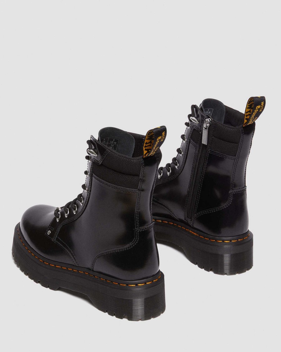 Messieurs Dr. Martens Fourmis D'Hiver | Plateforme En Cuir Jadon Ii Hardware Maiharits Noir — Buttero