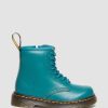 Enfants Dr. Martens Maihars Pour Enfants | Enfant 1460 Thrift Rose Romario Vert Sarcelle — Romario