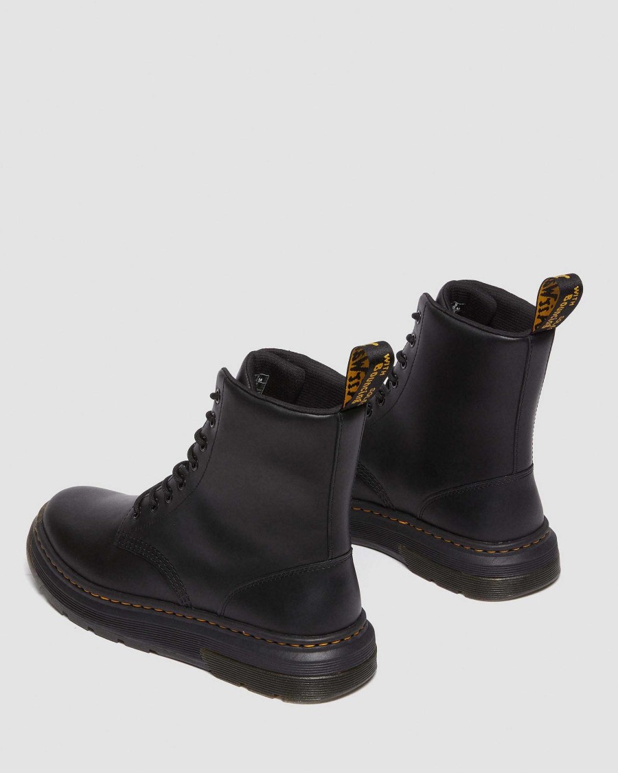 Messieurs Dr. Martens Chaussures Utilitaires | Bottines A Lacets En Cuir Crewson Noir