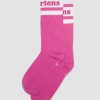 Accessoires Dr. Martens Toutes Les Chaussettes | Chaussettes En Melange De Coton Biologique Avec Logo Athletique Thrift Rose — Melange De Coton