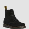 Messieurs Dr. Martens Tenias | Short A Lacets En Daim 1460 Pascal Noir — Eh Suede+Eh Suede Mb