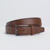 Homme Benson & Cherry Ceinture Homme | Ceinture En Cuir Texture Cinetic Camel